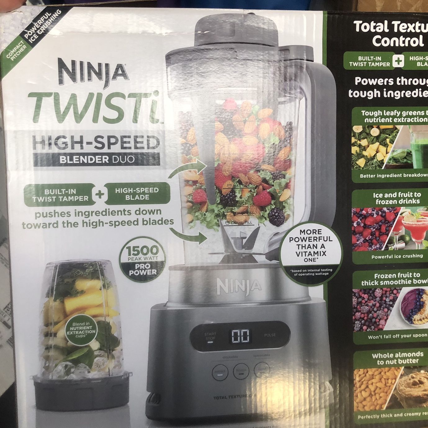 Ninja TWISTi Blender DUO Smoothie Maker - Gray (SS151) Licuadora NINJA DUAL  NUEVA for Sale in Houston, TX - OfferUp