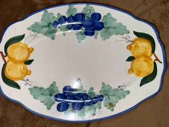 Solimene painted fruit platter  VIETRI COLLECTION