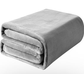 Fleece Throw Blanket - Plush Fuzzy Flannel Blanket Grey , Super Soft Warm Blanket for Sofa and Couch 50*60inch