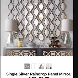 4 Rain Drop Mirror New Retail Price $55 + Tax For Each 