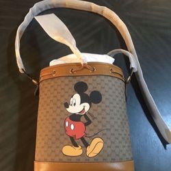 Authentic Gucci x Mickey Mouse  Bucket Bag
