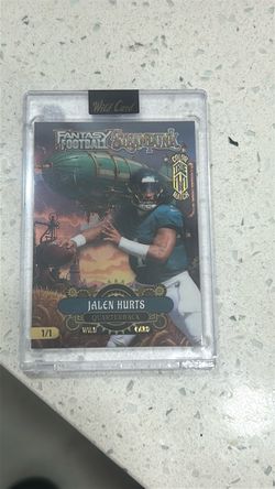 Jalen Hurts Wild Card Fantasy Football Steampunk 1/1