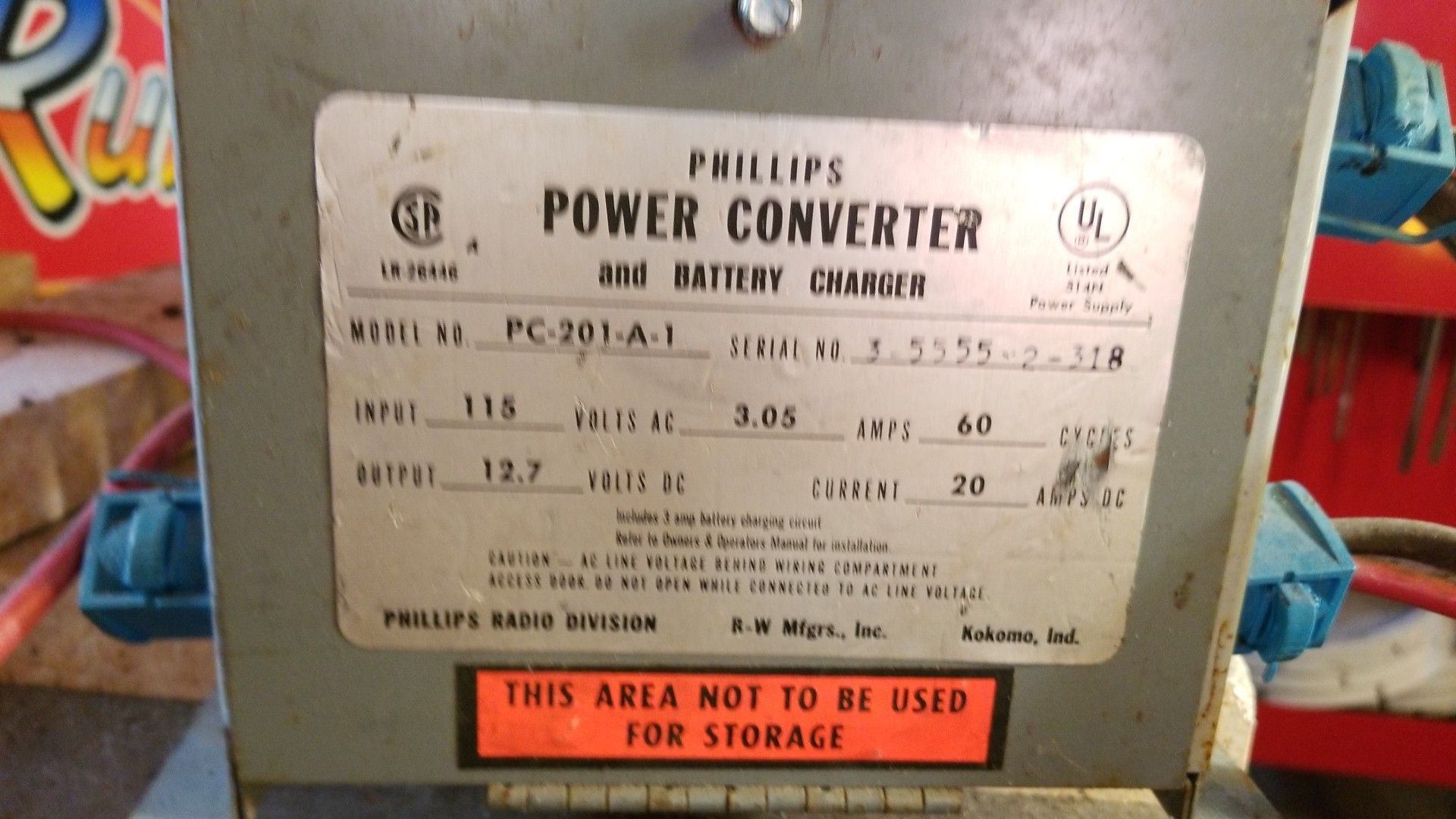 Power Converter & Battery Charger from old camper