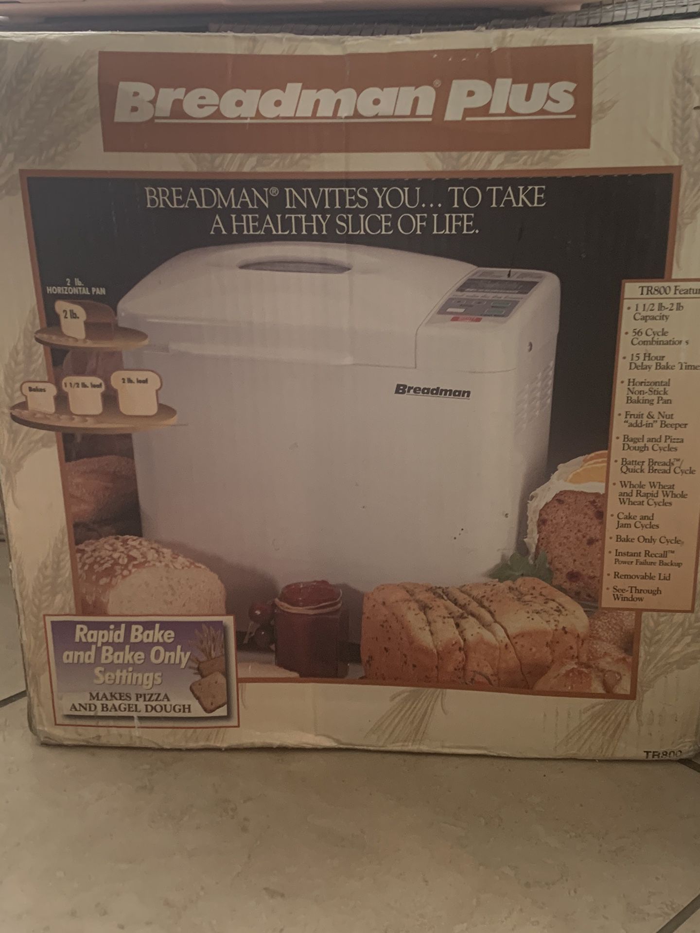 Bread maker ( Breadman Plus)