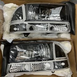 98-04 Dodge Durango | 97-04 Dodge Dakota Headlights Faros Calaveras Micas Luces 