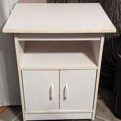 White Small Kitchen Cabinet On Wheels