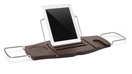 Umbra Aquala 28" Wide Bamboo Bathtub Caddy