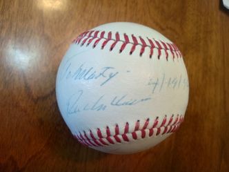 Hall of Famer Ritchie Ashburn Autographed Baseball