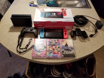 Nintendo Switch Bundle with Best Buy 2 Year Warranty Receipt