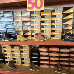 Beautiful Work Boots $50. All Sizes Available 