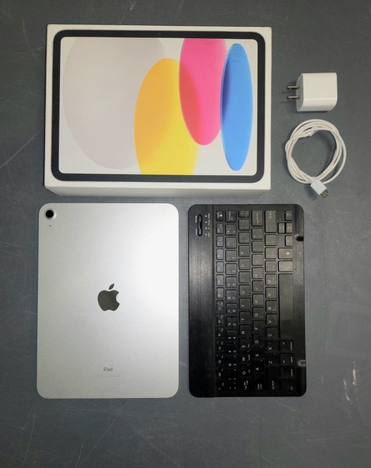 iPad 10th Gen (WiFi) With Bluetooth Keyboard And Original Packaging
