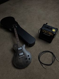 Complete Guitar & Amp Setup – Michael Kelly Guitar, Gator Case, Marshall Amp & Accessories