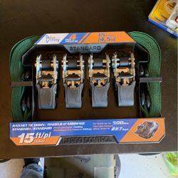 4 Pack Ratchet Tie Downs