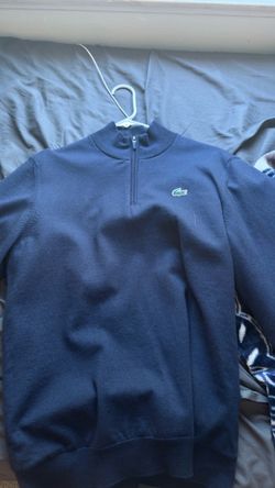 Lacoste blue sports half zip