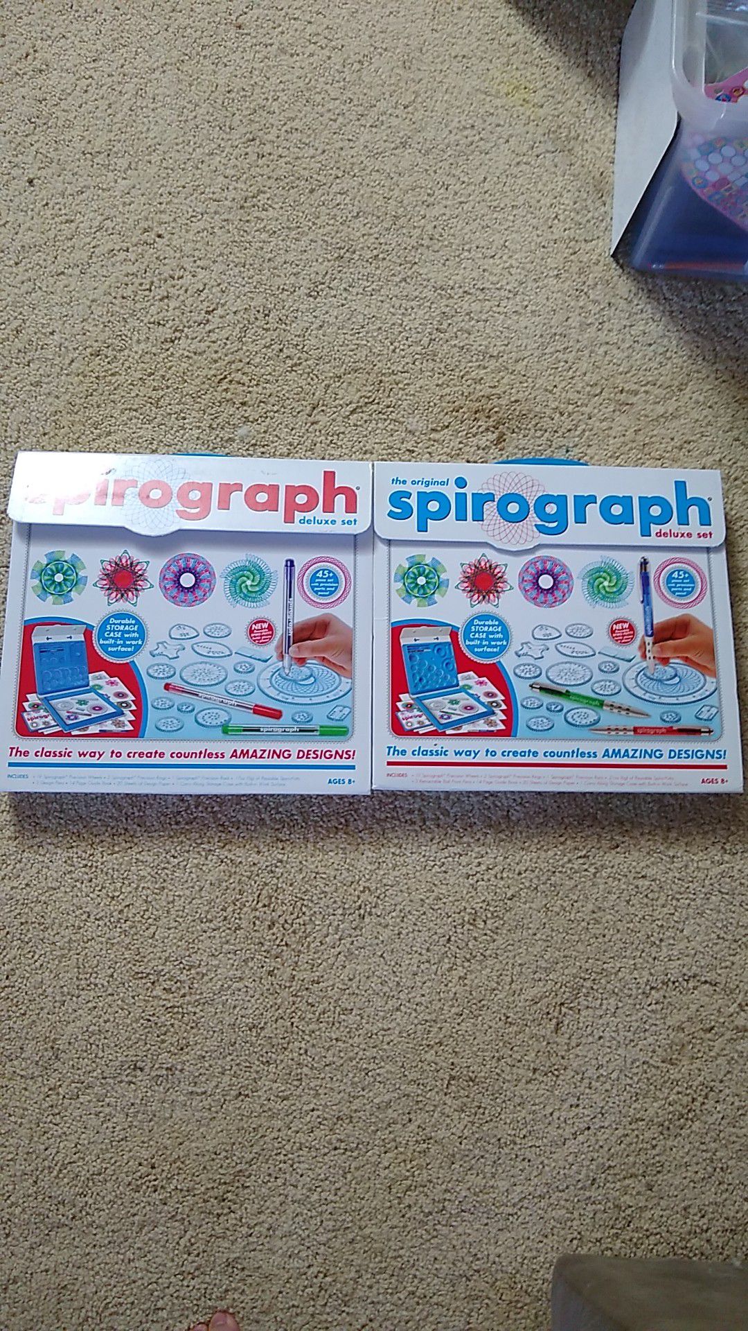 2 spirograph deluxe sets