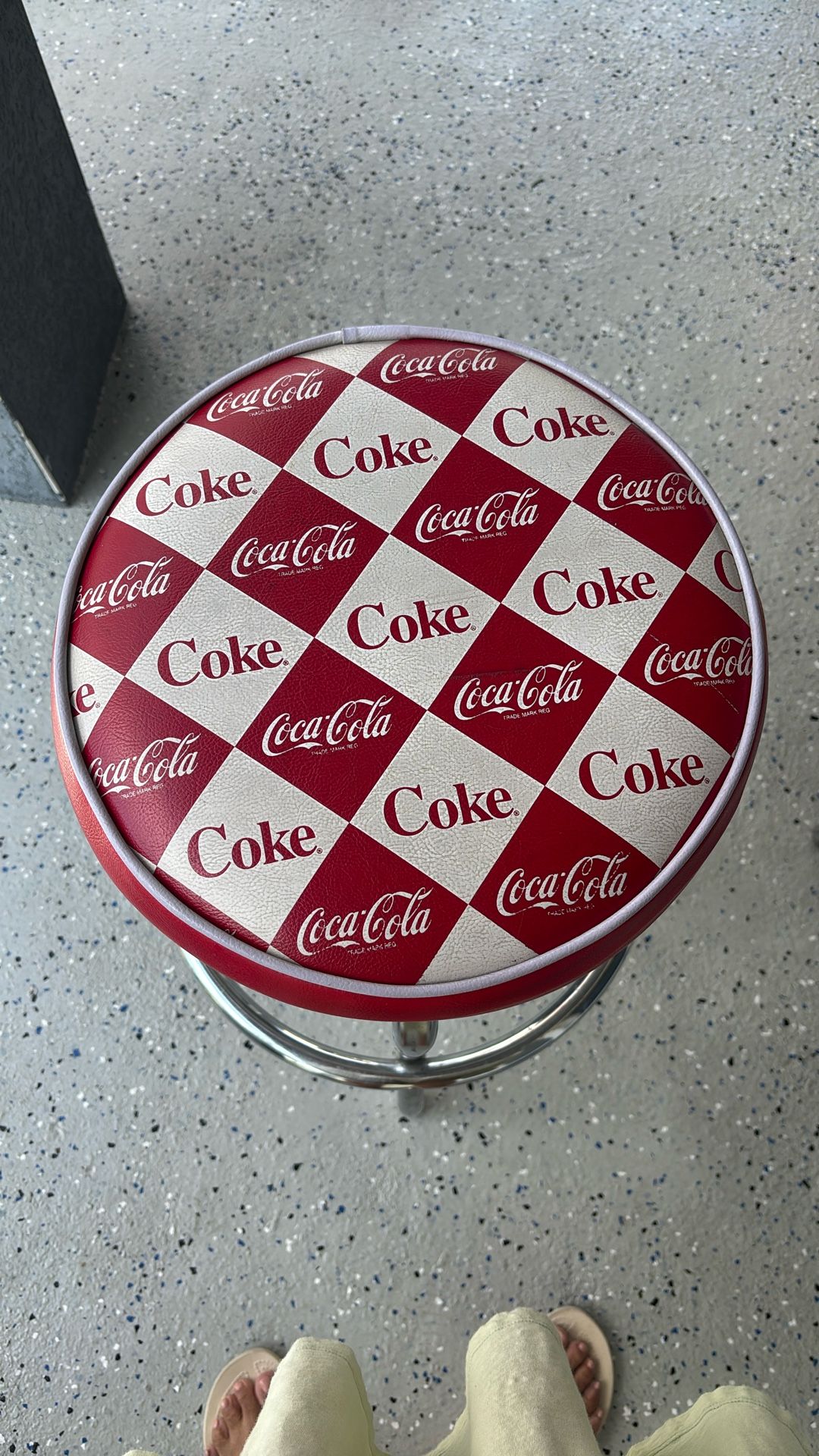 Vintage Coca Cola Stool Chair 2007