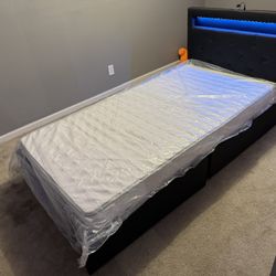 Kids Bed frame And Twin Mattress