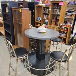 Pub Table And 4 Chairs 