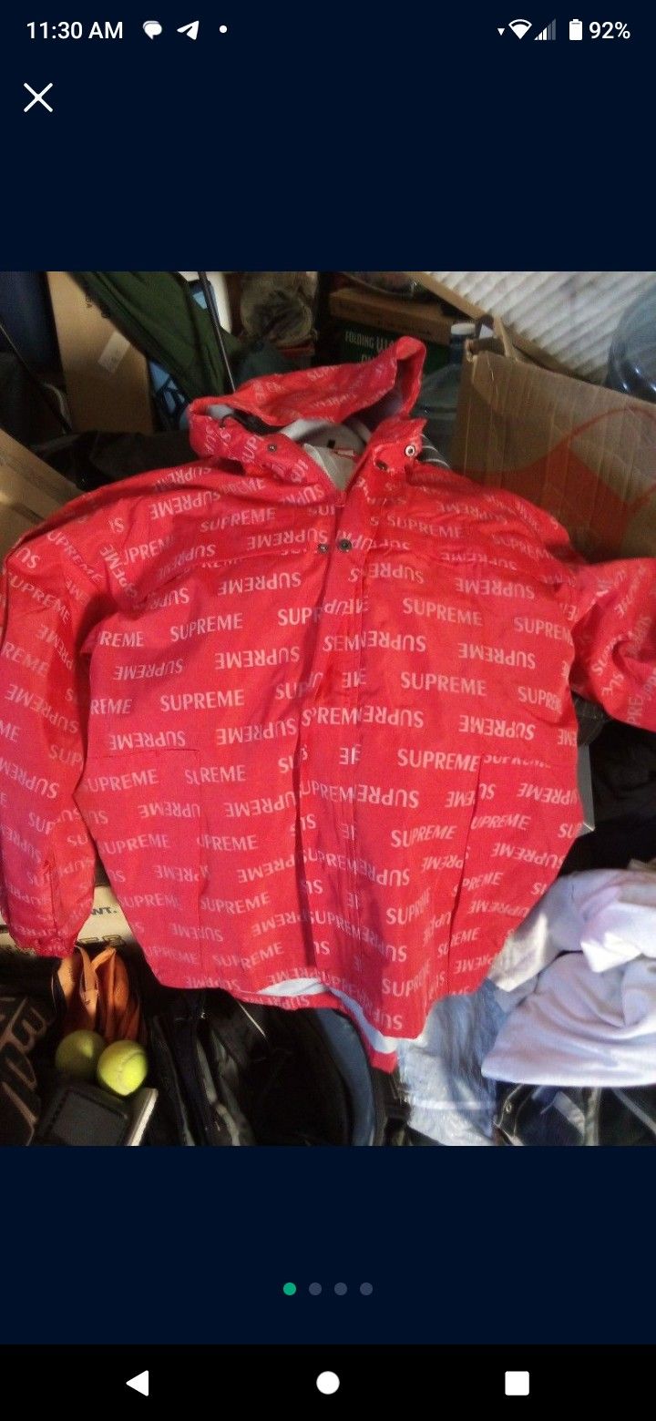 Supreme Red Jacket Windbreaker