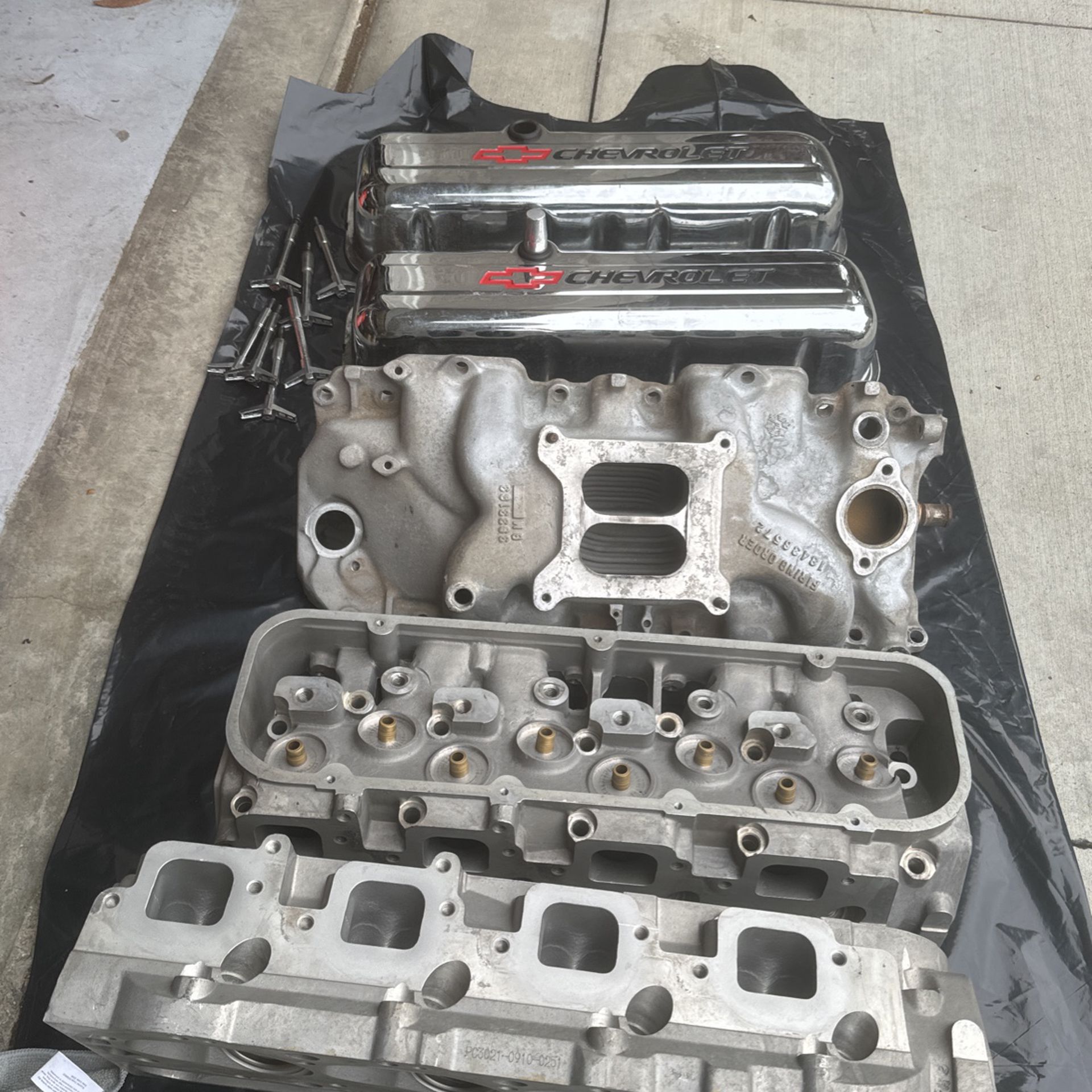 454 Heads, Intake And Valve Covers 