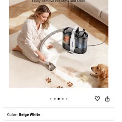 Portable Carpet & Upholstery Cleaner Machine, 15Kpa Strong Suction Couch Cleaner Machine, Spot Cleaner for Carpet, Car, Pets, Stairs, Sofa, Couch Clea