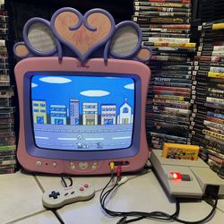 Disney Princess Pink 13" CRT TV DT1350-P Tested Working With Speakers
