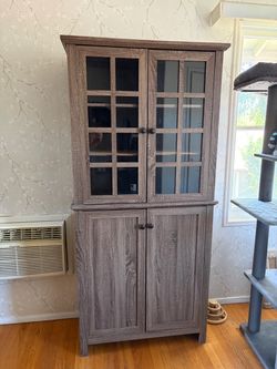 China Cabinet with Glass Doors