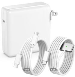 Brand New 100W Charger for MacBook 6.6FT USB C to 3 Magnetic 3 Cable, 6.6FT USB C to C Cable