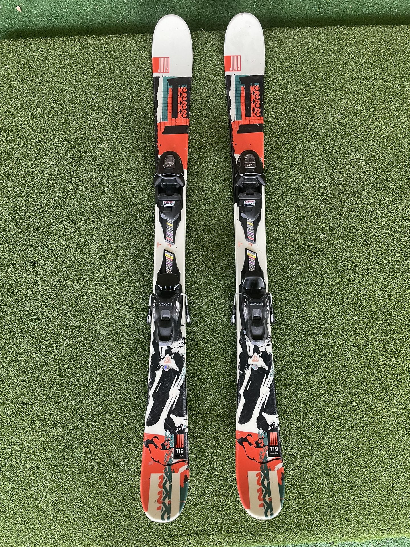 k2 Juvy Children’s Skis With Marker Bindings 