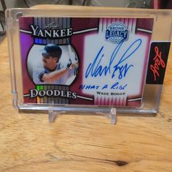 Wade Boggs 2025 Bronx Legacy. 