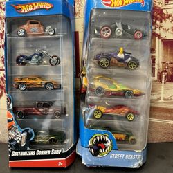 HotWheels 5 Car Gift Sets. New Unopened.