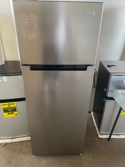 Vissani 7.1 cu. ft. Top Freezer Refrigerator in Stainless Steel Look