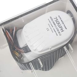 750GPH 12V Shower Sump Pump System Auto Bilge Drain Boat Marine RV Drain Kit 12v Multi-Port Inlet