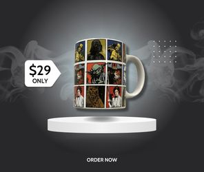 Brand New Star Wars 12oz Ceramic Mug
