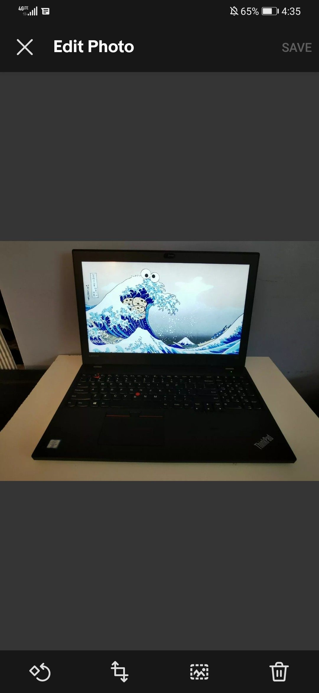 Lenovo ThinkPad T560 15.6" (256GB SSD, Intel Core i5 6th Gen, 2.5GHz, 16GB) Laptop