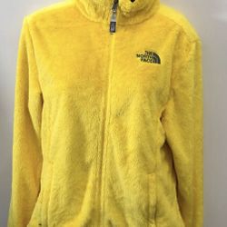 NWOT The North Face Women's Osito Fleece Yellow Full Zipper Jacket Size Med MSRP $100 