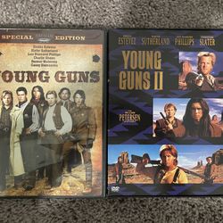 Young Guns 1 and 2 dvds (READ DESCRIPTION)