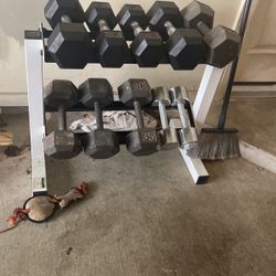 Weight Set With Rack