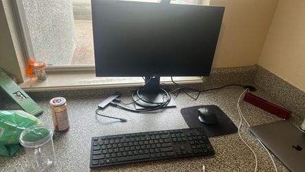 Dell Monitor with Keyboard and Mouse