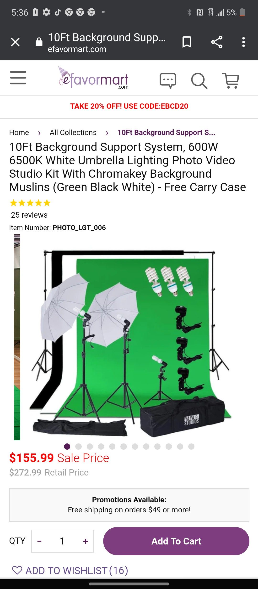 Photo video Studio kit