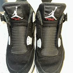 Size 9 - Nike Air Jordan 4 Retro SE Black Canvas Men's Shoe