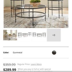 Brand NEW Glass End Tables (Coffee Table Not Included) - $50 Each. 