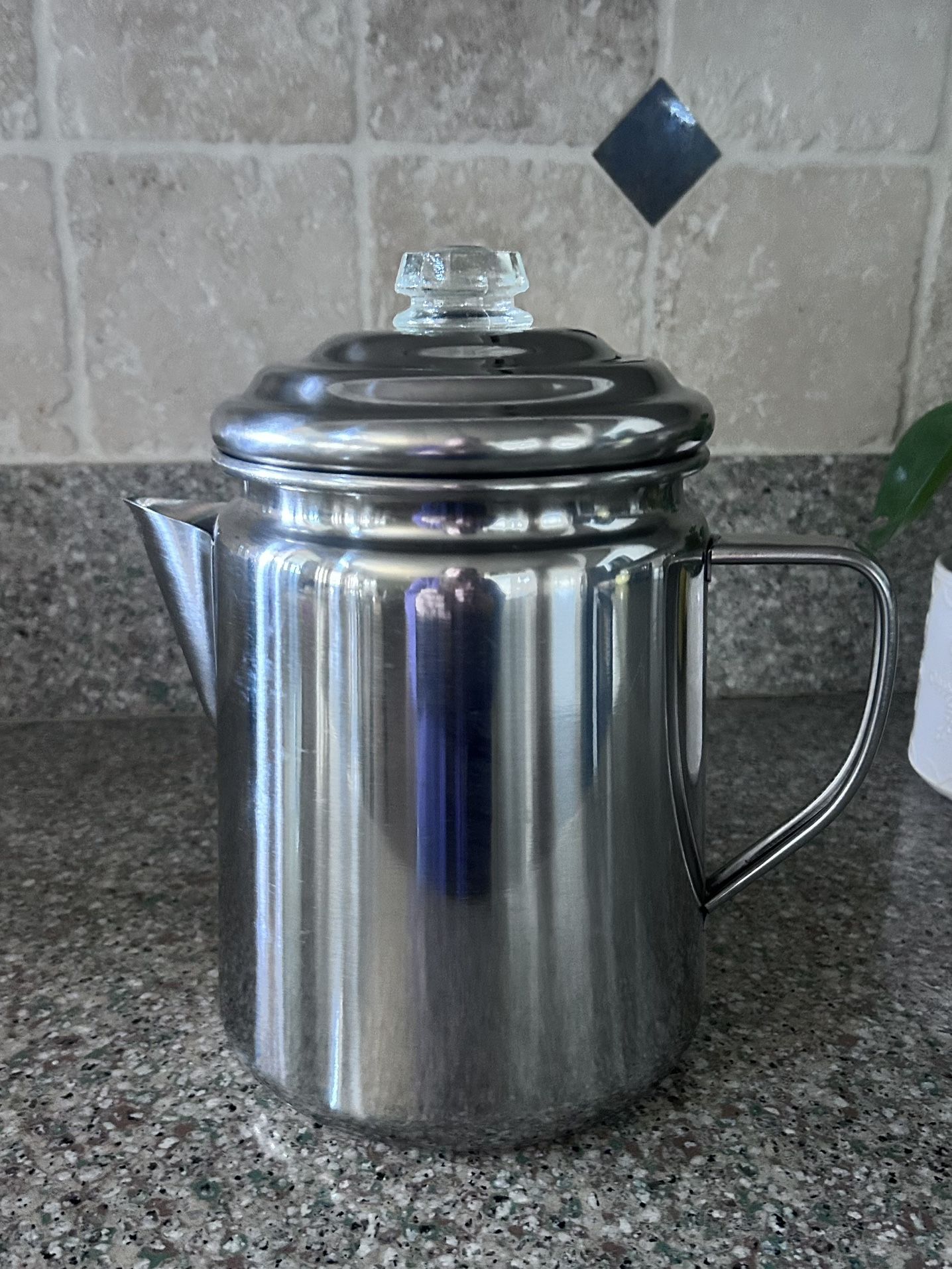 Coleman 12 Cup Percolated Coffee Pot Camping New 