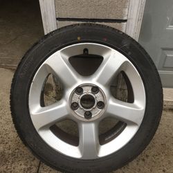 Tire on rim