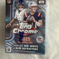2025 Topps Chrome Football NFL NEW Factory Sealed Blaster Value Box