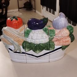 Vintage Vegetable Canister Set