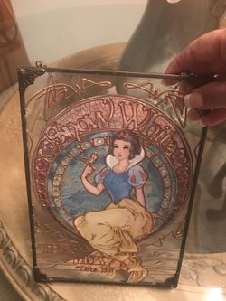 Disney Snow White plaque..The original Princess Circa.1937