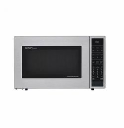 24.6 in. 1.5 cu. ft. 900-Watt CountertopMicrowave in Stainless Steel with Convection