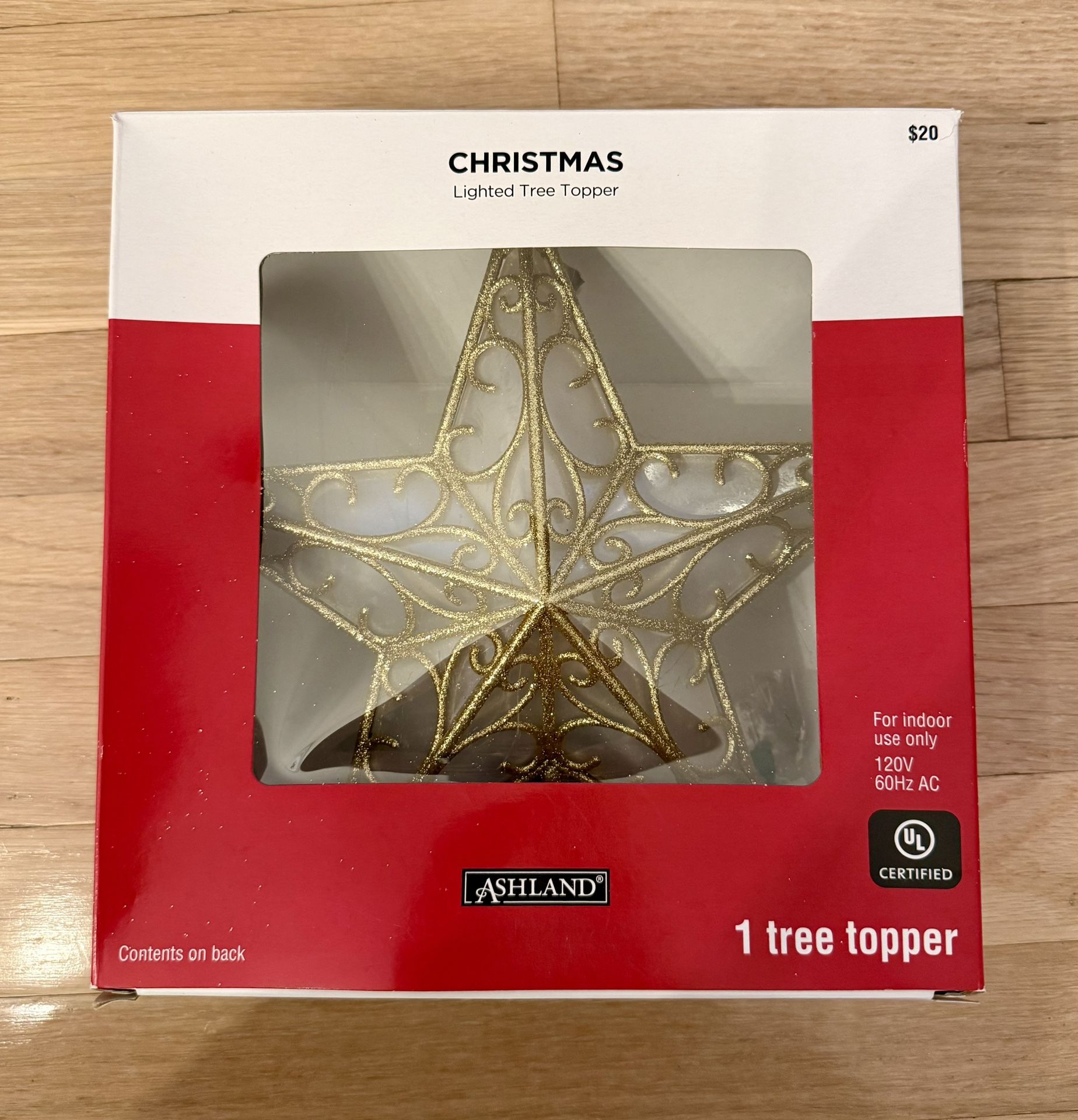 Christmas Star Lighted Tree Topper