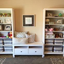 IKEA Hemnes Bookshelves and TV unit